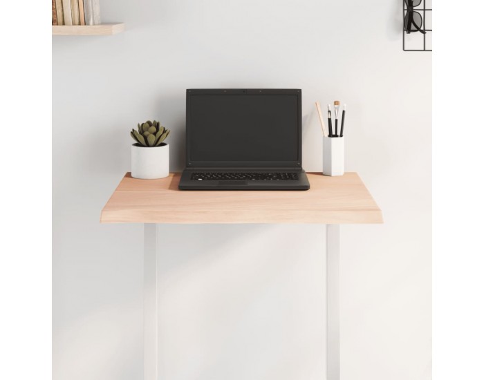 Sonata H Плот за маса 60x40x2 см необработено масивно дърво дъб жив ръб