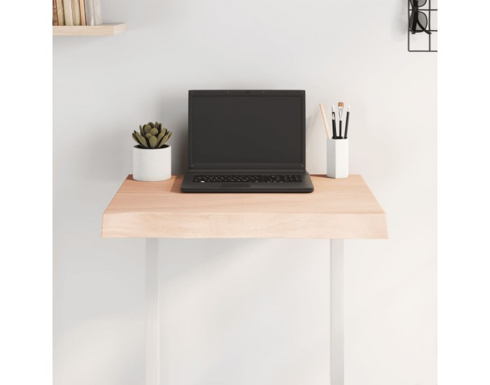 Sonata H Плот за маса 60x50x(2-6) см необработено масивно дърво жив ръб