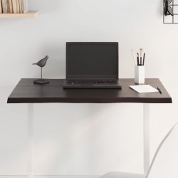 Sonata H Плот за маса тъмнокафяв 80x60x2 см обработен масивен дъб - Части за Маси