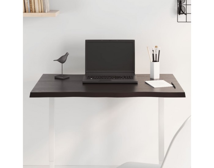 Sonata H Плот за маса тъмнокафяв 80x60x2 см обработен масивен дъб