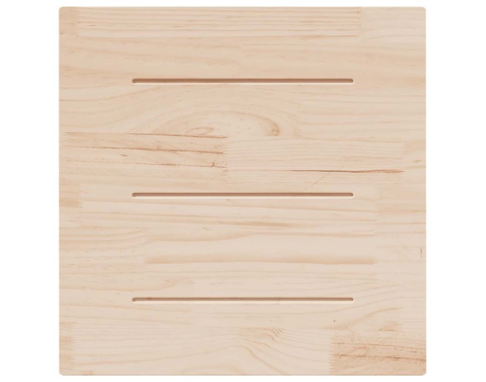 Sonata H Плот за маса, бял, 80x80x2,5 см, бор масив, квадратен