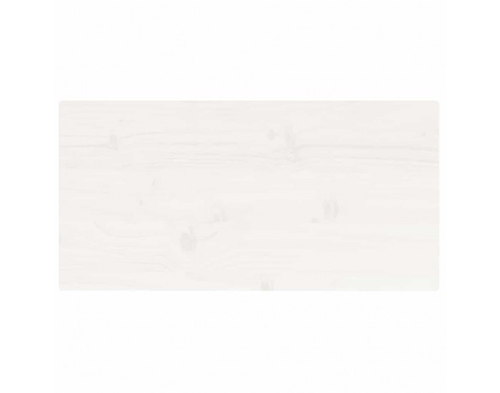 Sonata H Плот за маса, бял, 80x40x2,5 см, бор масив, правоъгълен