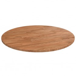 Sonata H Кръгъл плот за маса светлокафяв Ø50x1,5 см обработен дъб масив - Части за Маси