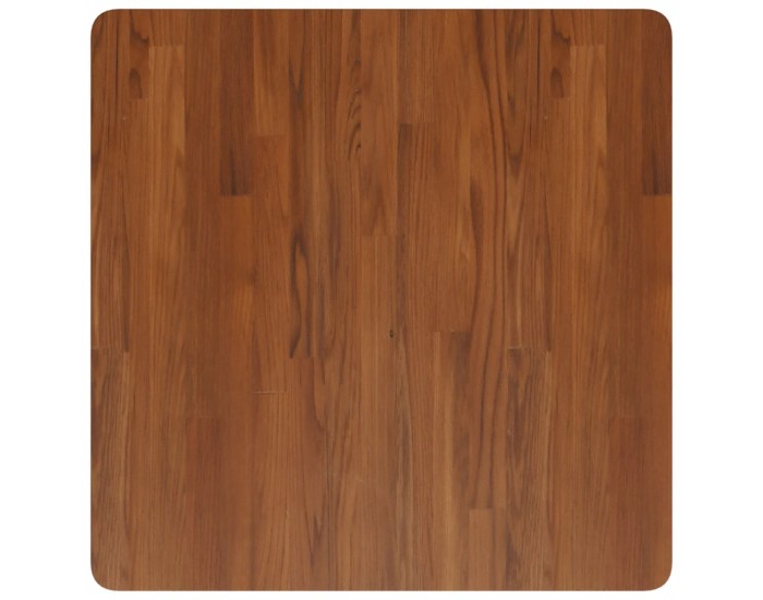 Sonata H Квадратен плот за маса, тъмнокафяв, 70x70x4 см, дъб масив