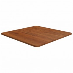 Sonata H Квадратен плот за маса, тъмнокафяв, 60x60x1,5 см, дъб масив - Части за Маси