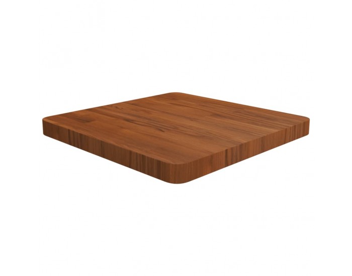 Sonata H Квадратен плот за маса, тъмнокафяв, 50x50x4 см, дъб масив