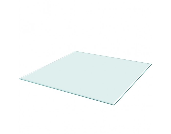 Sonata H Темпериран стъклен плот за маса, квадратен, 800х800 мм