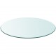 Sonata H Темпериран стъклен плот за кръгла маса, 900 мм