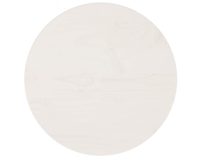 Sonata H Плот за маса, кръгъл, бял, Ø40x3 см, бор масив