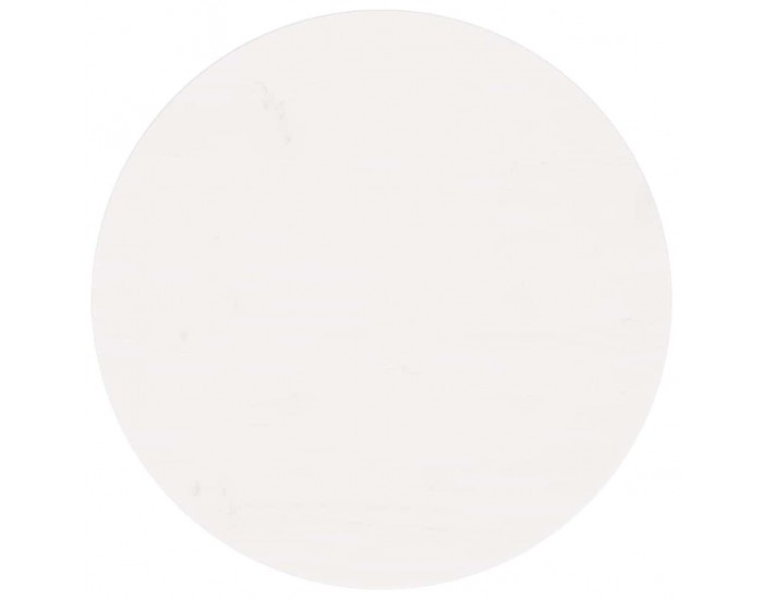 Sonata H Плот за маса, кръгъл, бял, Ø60x3 см, бор масив
