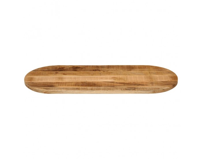 Sonata H Плот за маса 100x40x2,5 см овален масивно дърво грубо манго