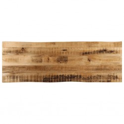 Sonata H Плот за маса, жив ръб, 110x40x2,5 см, масивно дърво грубо манго - Части за Маси