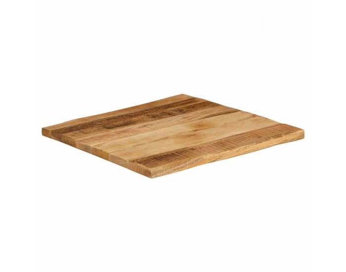Sonata H Плот за маса, жив ръб, 40x40x2,5 см, масивно дърво грубо манго