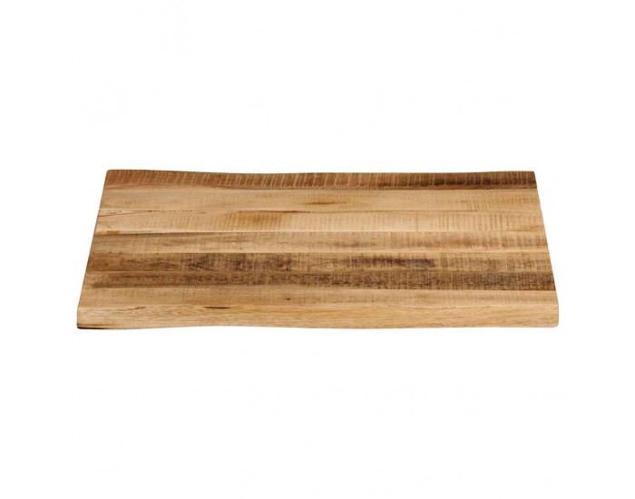 Sonata H Плот за маса, жив ръб, 40x40x2,5 см, масивно дърво грубо манго