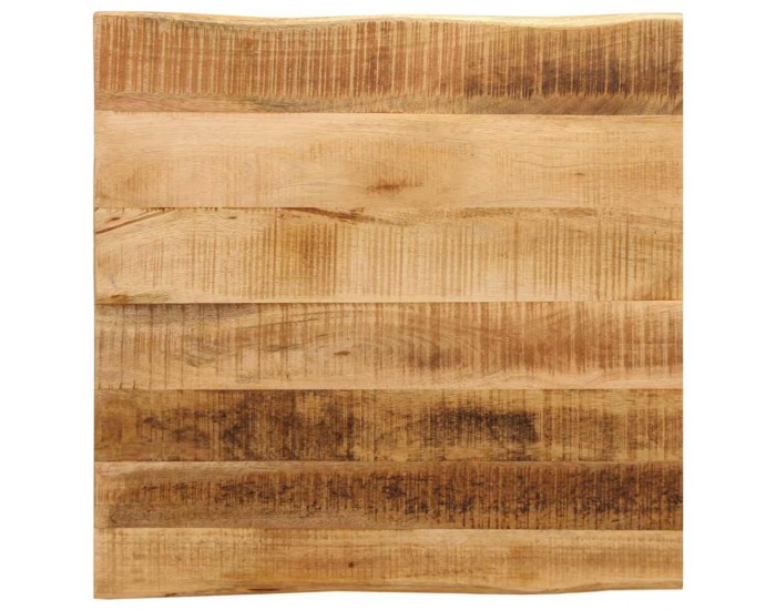 Sonata H Плот за маса, жив ръб, 40x40x2,5 см, масивно дърво грубо манго