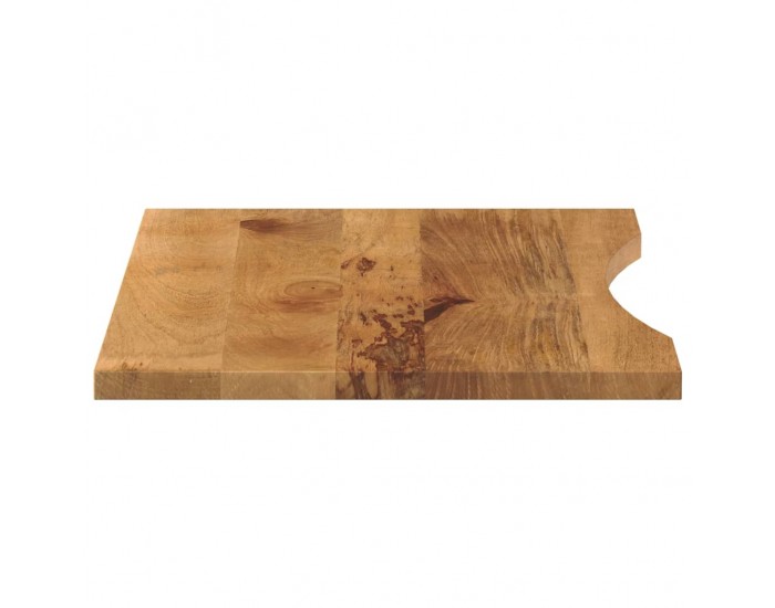 Sonata H Плот за бюро с извивка 80x60x2,5 см грубо мангово дърво масив