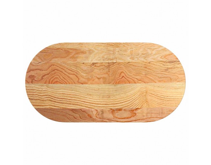 Sonata H Плот за маса, светлокафяв, 100x50x4 см, дъб масив, овална