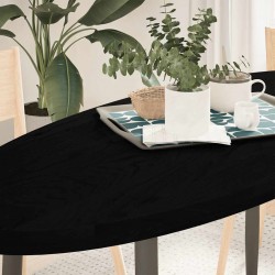 Sonata H Плот за маса, тъмнокафяв, 140x60x4 см, дъб масив, овална - Части за Маси