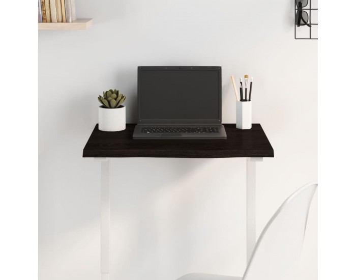 Sonata H Плот за маса тъмнокафяв 60x40x2 см обработен масивен дъб