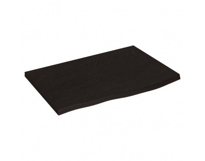Sonata H Плот за маса тъмнокафяв 60x40x2 см обработен масивен дъб