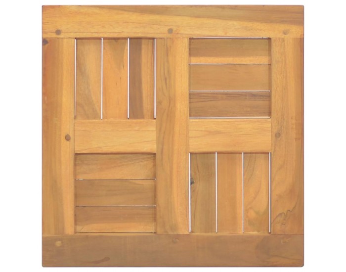 Sonata H Квадратен плот за маса, 40x40x2,5 см, тиково дърво масив