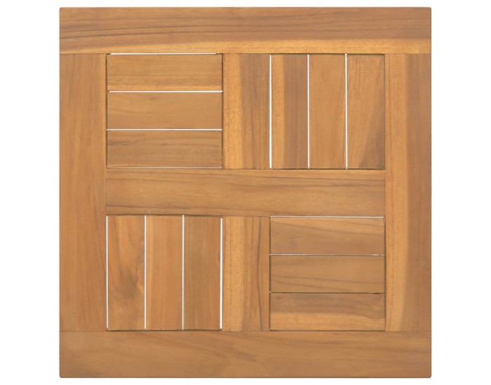 Sonata H Квадратен плот за маса, 40x40x2,5 см, тиково дърво масив