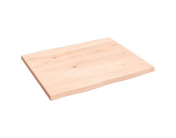 Sonata H Плот за маса 60x50x2 см необработено масивно дърво дъб жив ръб