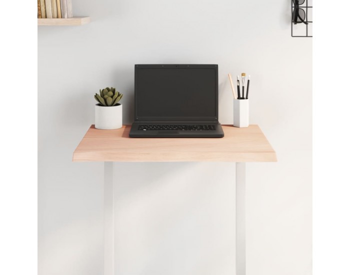 Sonata H Плот за маса 60x50x2 см необработено масивно дърво дъб жив ръб