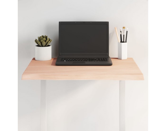 Sonata H Плот за маса 60x50x2 см необработено масивно дърво дъб жив ръб