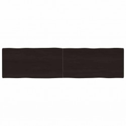 Sonata H Плот за маса тъмнокафяв 160x40x(2-4) см обработен масивен дъб - Части за Маси