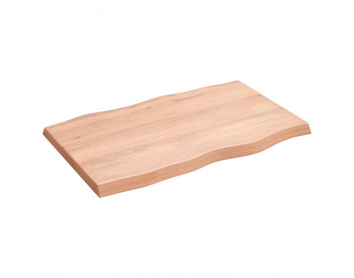 Sonata H Плот за маса светлокафяв 80x50x(2-4)см обработен масивен дъб