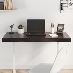 Sonata H Плот за маса тъмнокафяв 100x40x(2-6) см обработен масивен дъб - Части за Маси