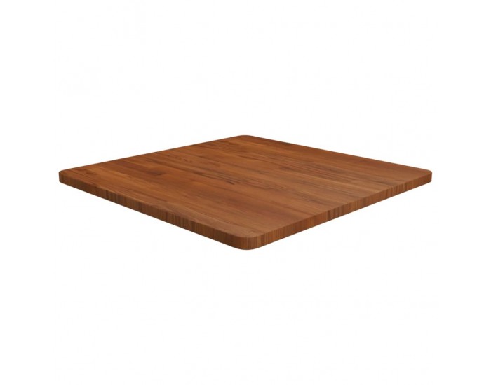 Sonata H Квадратен плот за маса, тъмнокафяв, 70x70x2,5 см, дъб масив
