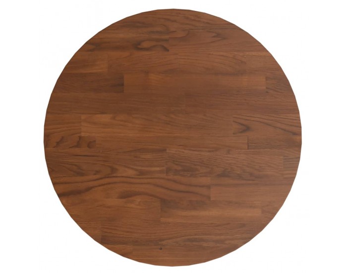 Sonata H Кръгъл плот за маса тъмнокафяв Ø30x1,5 см обработен дъб масив