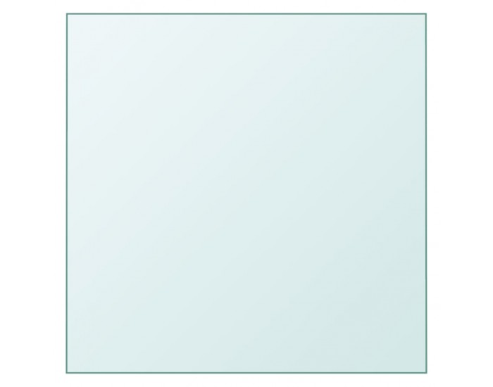 Sonata H Плот за маса, прозрачен, 50x50 см, закалено стъкло