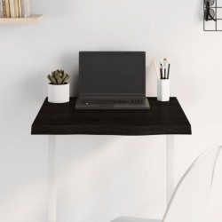 Sonata H Плот за маса тъмнокафяв 60x60x(2-4) см обработен масивен дъб - Части за Маси