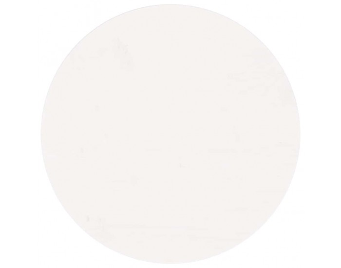 Sonata H Плот за маса, кръгъл, бял, Ø50x3 см, бор масив