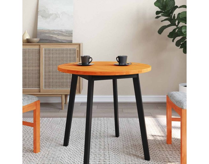 Sonata H Плот за маса, кръгъл, восъчнокафяв, Ø70x2,5 см, бор масив