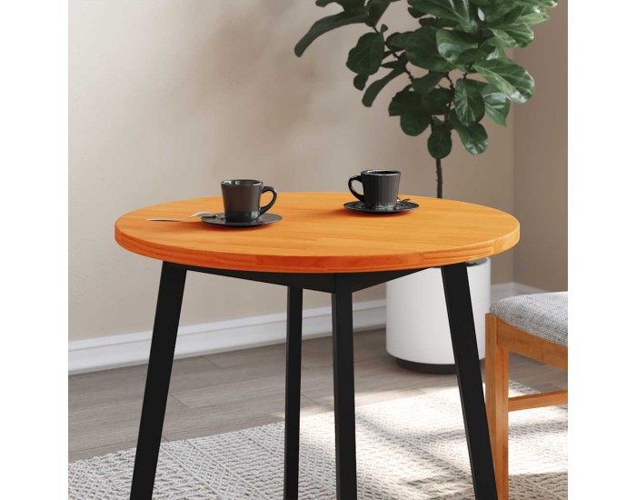 Sonata H Плот за маса, кръгъл, восъчнокафяв, Ø70x2,5 см, бор масив