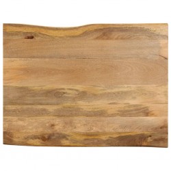 Sonata H Плот за маса, 90x80x2,5 см, жив ръб, масивно дърво манго - Части за Маси