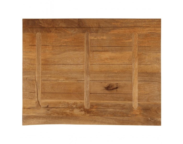 Sonata H Плот за маса, жив ръб, 90x80x2,5 см, масивно дърво манго