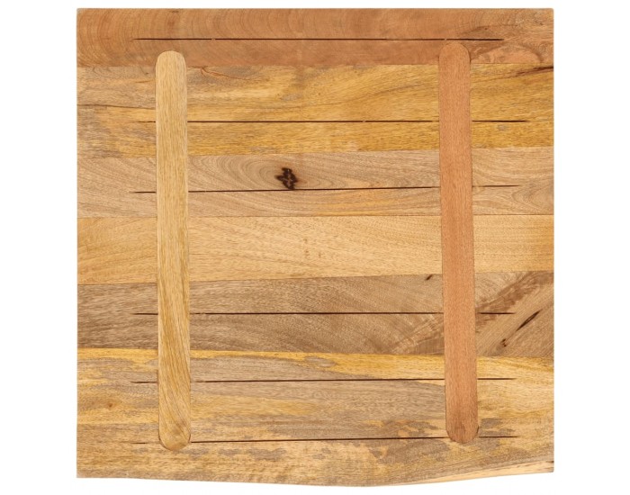 Sonata H Плот за маса, 40x40x2,5 см, жив ръб, грубо мангово дърво масив