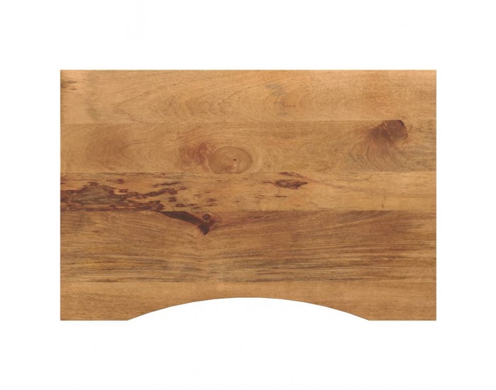 Sonata H Плот за бюро с извивка 80x50x2,5 см грубо мангово дърво масив