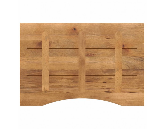 Sonata H Плот за бюро с извивка 80x50x2,5 см грубо мангово дърво масив