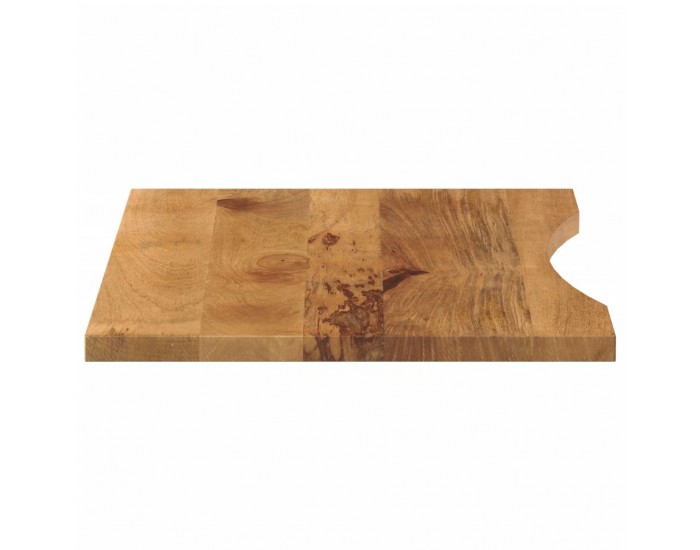 Sonata H Плот за бюро с извивка 80x50x2,5 см грубо мангово дърво масив