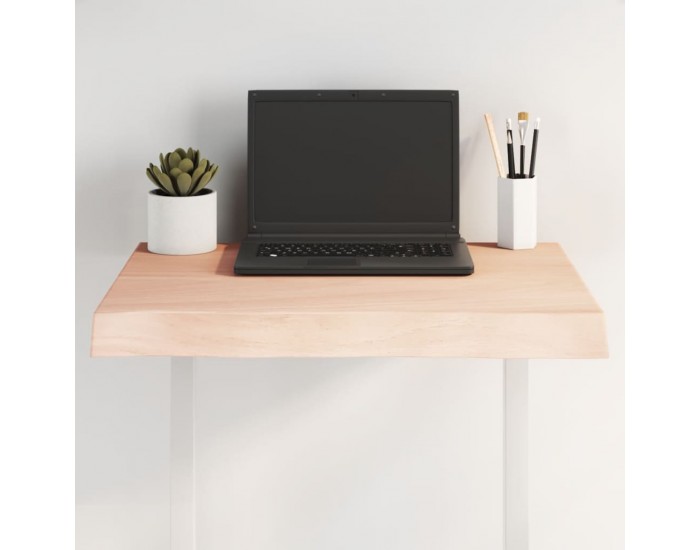 Sonata H Плот за маса 60x40x(2-6) см необработено масивно дърво жив ръб