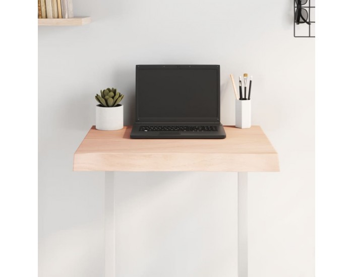 Sonata H Плот за маса 60x40x(2-6) см необработено масивно дърво жив ръб