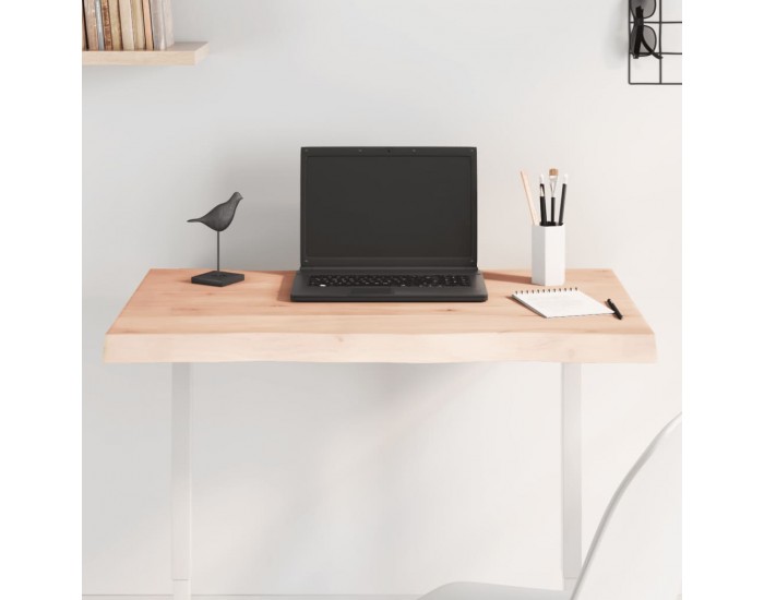 Sonata H Плот за маса 80x40x(2-4) см необработено масивно дърво жив ръб