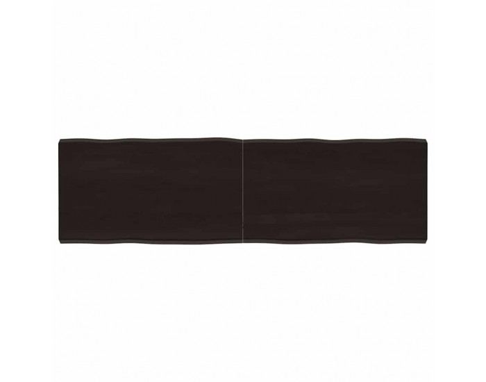 Sonata H Плот за маса тъмнокафяв 140x40x(2-4) см обработен масивен дъб