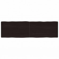 Sonata H Плот за маса тъмнокафяв 140x40x(2-4) см обработен масивен дъб - Части за Маси